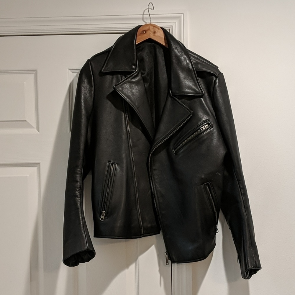 Calf Skin Leather Jacket